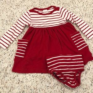 HANNA ANDERSSEN RED STRIPED DRESS GIRLS 2T